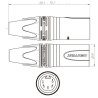 CONECTOR XLR CANON MACHO 5 PINES NEUTRIK NC5MXX