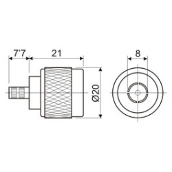 CONECTOR N MACHO CRIMPAR RG-213