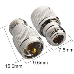 ADAPTADOR UHF MACHO A N HEMBRA