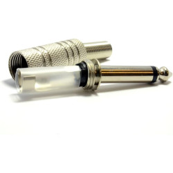 CONECTOR JACK 6 35MM MONO MACHO METAL