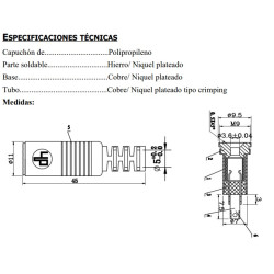 JACK 6 35MM STEREO HEMBRA AEREA PLASTICO 
