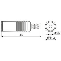 JACK  6 5MM HEMBRA MONO PLASTICO