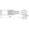 JACK  6 5MM HEMBRA MONO PLASTICO
