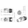CONECTOR SPEAKON NEUTRIK NL4FXX-WS