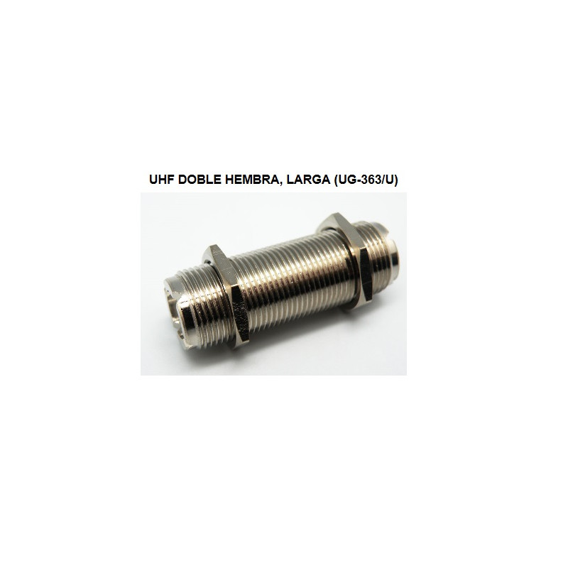 CONECTOR UHF HEMBRA-HEMBRA CHASIS