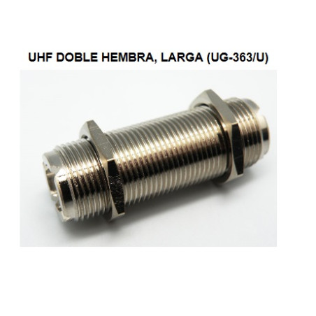 CONECTOR UHF HEMBRA-HEMBRA CHASIS