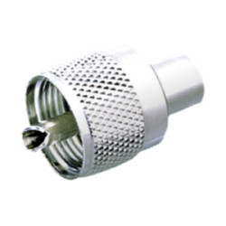 CONECTOR PL259 UHF MACHO ROSCA PARA CABLE RG58