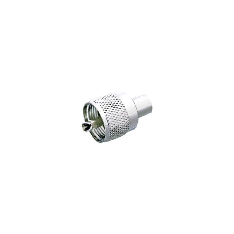 CONECTOR PL259 UHF MACHO ROSCA PARA CABLE RG58
