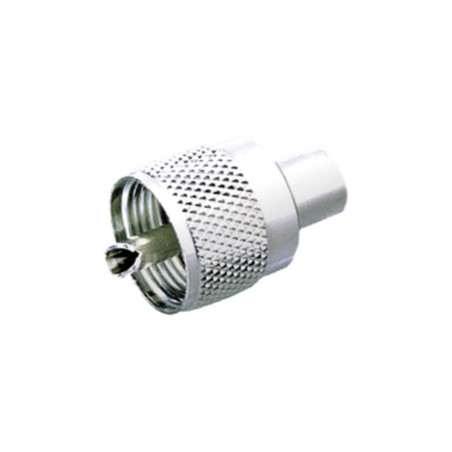 CONECTOR PL259 UHF MACHO ROSCA PARA CABLE RG58
