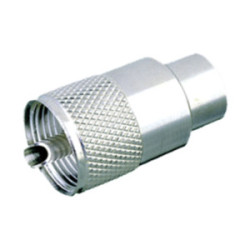 CONECTOR PL259 UHF MACHO ROSCA PARA CABLE RG213