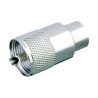 CONECTOR PL259 UHF MACHO ROSCA PARA CABLE RG213