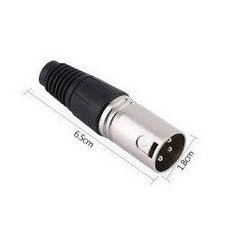 CONECTOR CANON 3 PINES MACHO