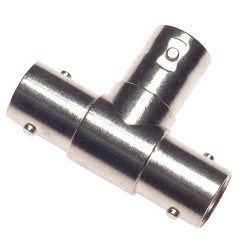 CONECTOR BNC EN T 3 HEMBRAS