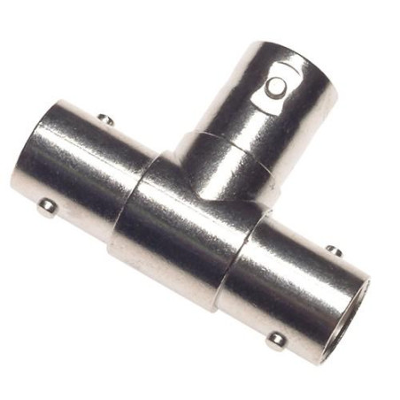 CONECTOR BNC EN T 3 HEMBRAS