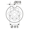 CONECTOR MICRO MACHO AEREO 8P