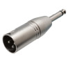 ADAPTADOR 6 4 MONO MACHO A XLR 3P MICRO MACHO META