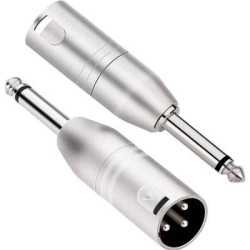 ADAPTADOR 6 4 MONO MACHO A XLR 3P MICRO MACHO META