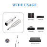 ADAPTADOR 6 4 MONO MACHO A XLR 3P MICRO MACHO META