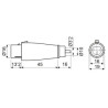 ADAPTADOR RCA HEMBRA A 3P MICRO HEMBRA