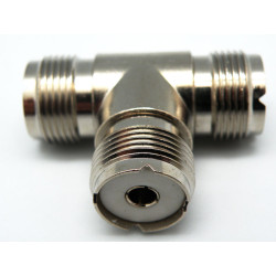 CONECTOR PL-259 EMPALMADOR HEMBRA