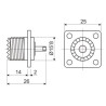 BASE CHASIS PL-259 TORNILLO
