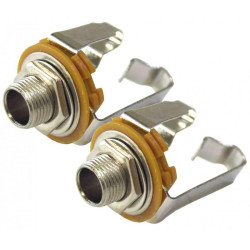 CONECTOR JACK 6 5 CHASIS HEMBRA STEREO  METALICO