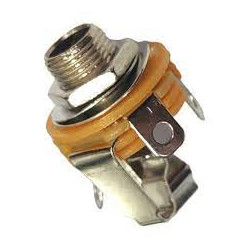 CONECTOR JACK 6 5 CHASIS HEMBRA STEREO  METALICO