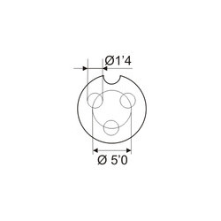 CONECTOR MICRO EMISORA CHASIS 3 PINES SOLDAR
