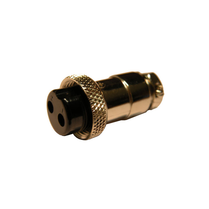 CONECTOR MICRO HEMBRA AEREO 2 PINES SOLDAR