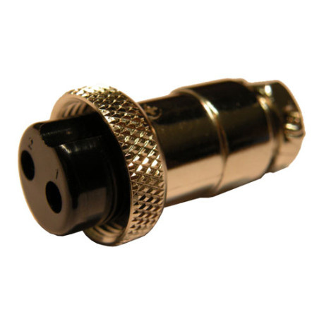 CONECTOR MICRO HEMBRA AEREO 2 PINES SOLDAR