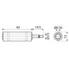 ADAPTADOR JACK 3 5 MONO M - 6 5 HEMBRA