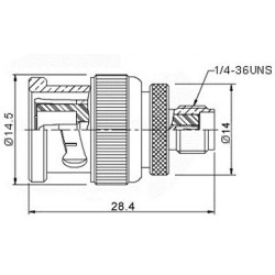 ADAPTADOR SMA HEMBRA A BNC HEMBRA