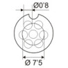 CONECTOR MICRO AEREO 7P HEMBRA