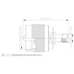 ADAPTADOR SMA HEMBRA - UHF MACHO