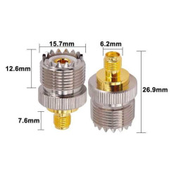 ADAPTADOR SMA HEMBRA -  PL HEMBRA