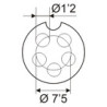CONECTOR MICRO MACHO 5P AEREO