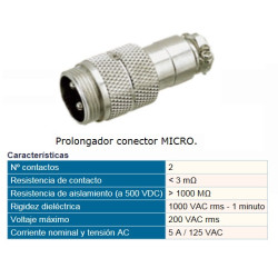 CONECTOR MICRO MACHO 2P