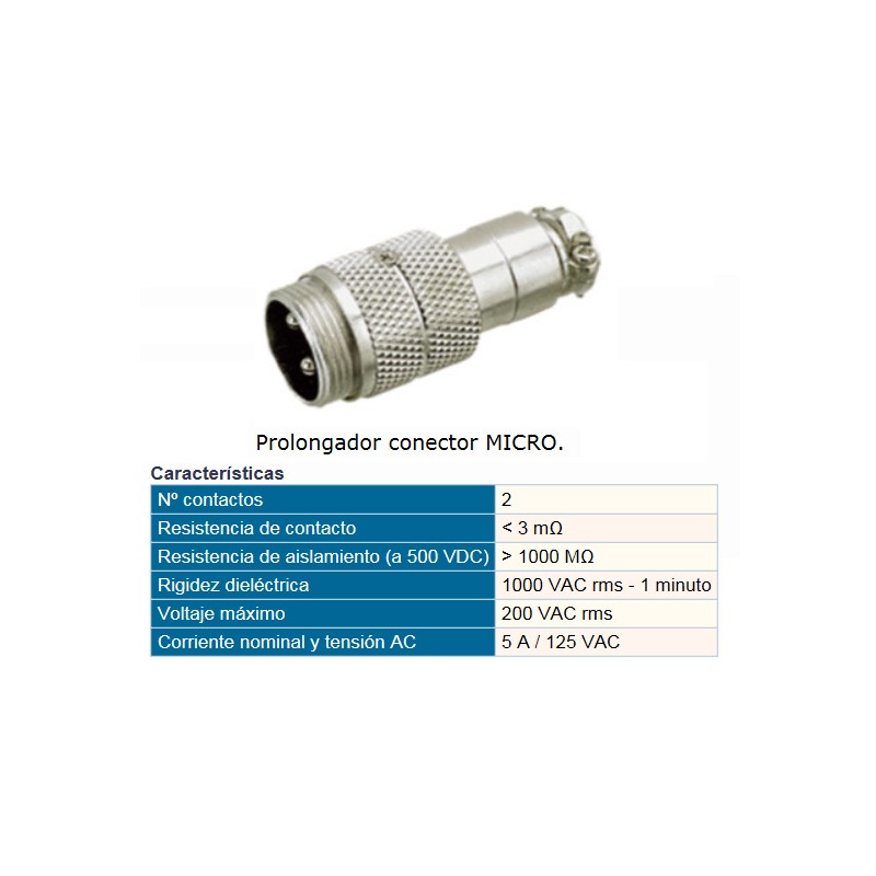 CONECTOR MICRO MACHO 2P