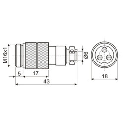 CONECTOR MICRO MACHO 2P