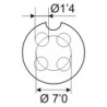 CONECTOR MICRO MACHO AEREO 4 PIN