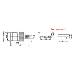CONECTOR TNC HEMBRA  AEREA RG58