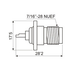 CONECTOR TNC HEMBRA CHASIS