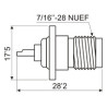 CONECTOR TNC HEMBRA CHASIS