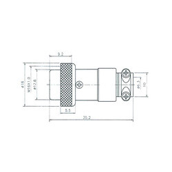 CONECTOR EMISORA 5 PINES HEMBRA