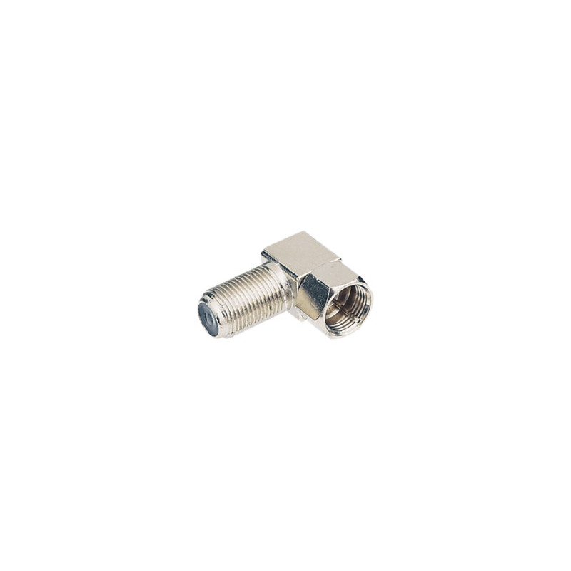 CONECTOR *F* MACHO-HEMBRA ACODADO 90º