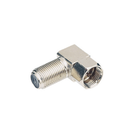 CONECTOR *F* MACHO-HEMBRA ACODADO 90º