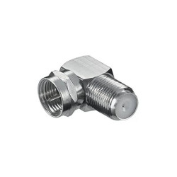 CONECTOR *F* MACHO-HEMBRA ACODADO 90º