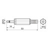 CONECTOR JACK 3 5 ESTEREO MACHO AEREO PLASTICO