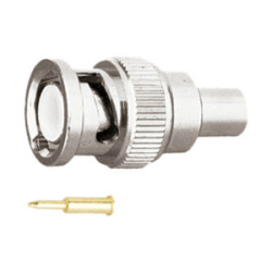 CONECTOR BNC MACHO CRIMPAR RG-58 PIN ORO