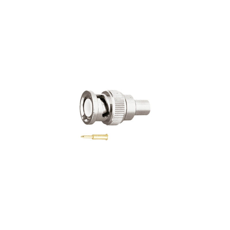 CONECTOR BNC MACHO CRIMPAR RG-58 PIN ORO
